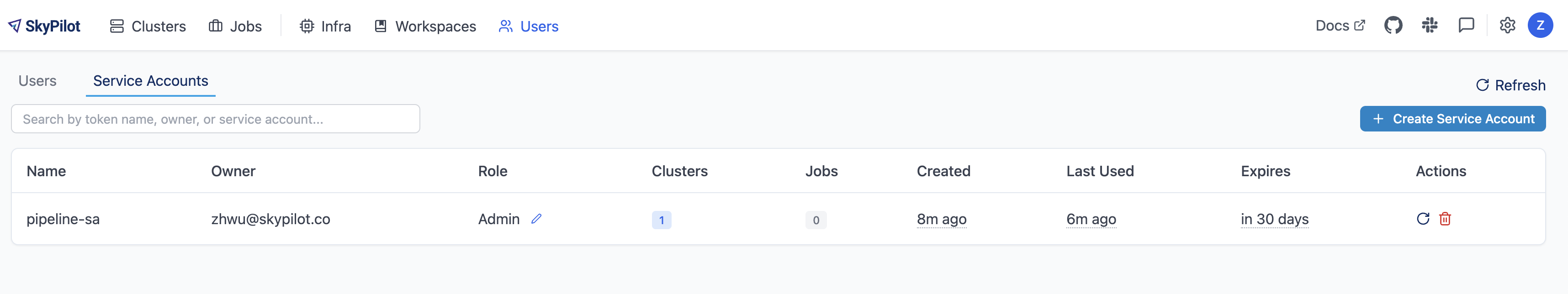 Service Account