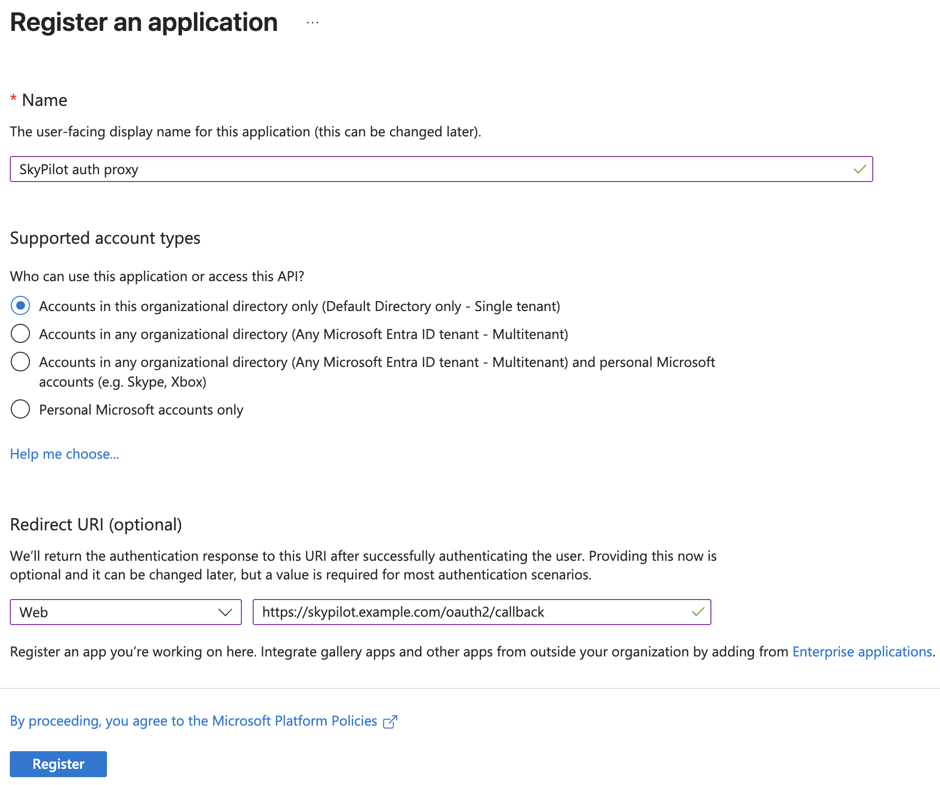 Microsoft Entra ID SSO